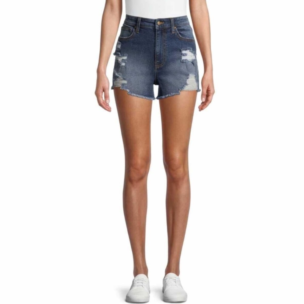 New NoBo Distressed‎ Denim Women's Shorts Size 7